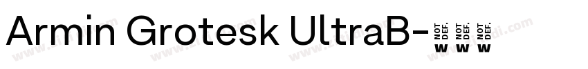 Armin Grotesk UltraB字体转换